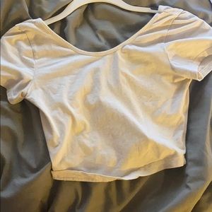 White crop top